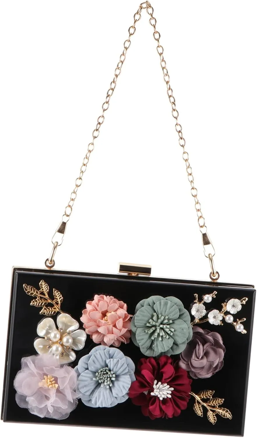 1pc Handbag Wedding Purse Bag Wedding Bag Women Shoulder Bag Floral Clutch Bag