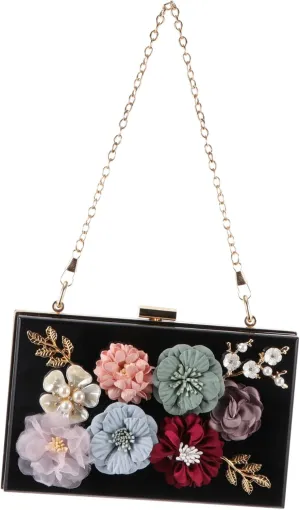 1pc Handbag Wedding Purse Bag Wedding Bag Women Shoulder Bag Floral Clutch Bag