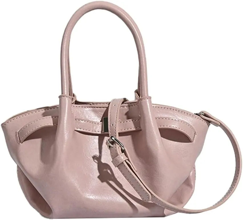 2025 Spring Summer Waxed Leather Hobo Bag, Women's Casual Crossbody Purse, Versatile Shoulder Tote for Work & Travel