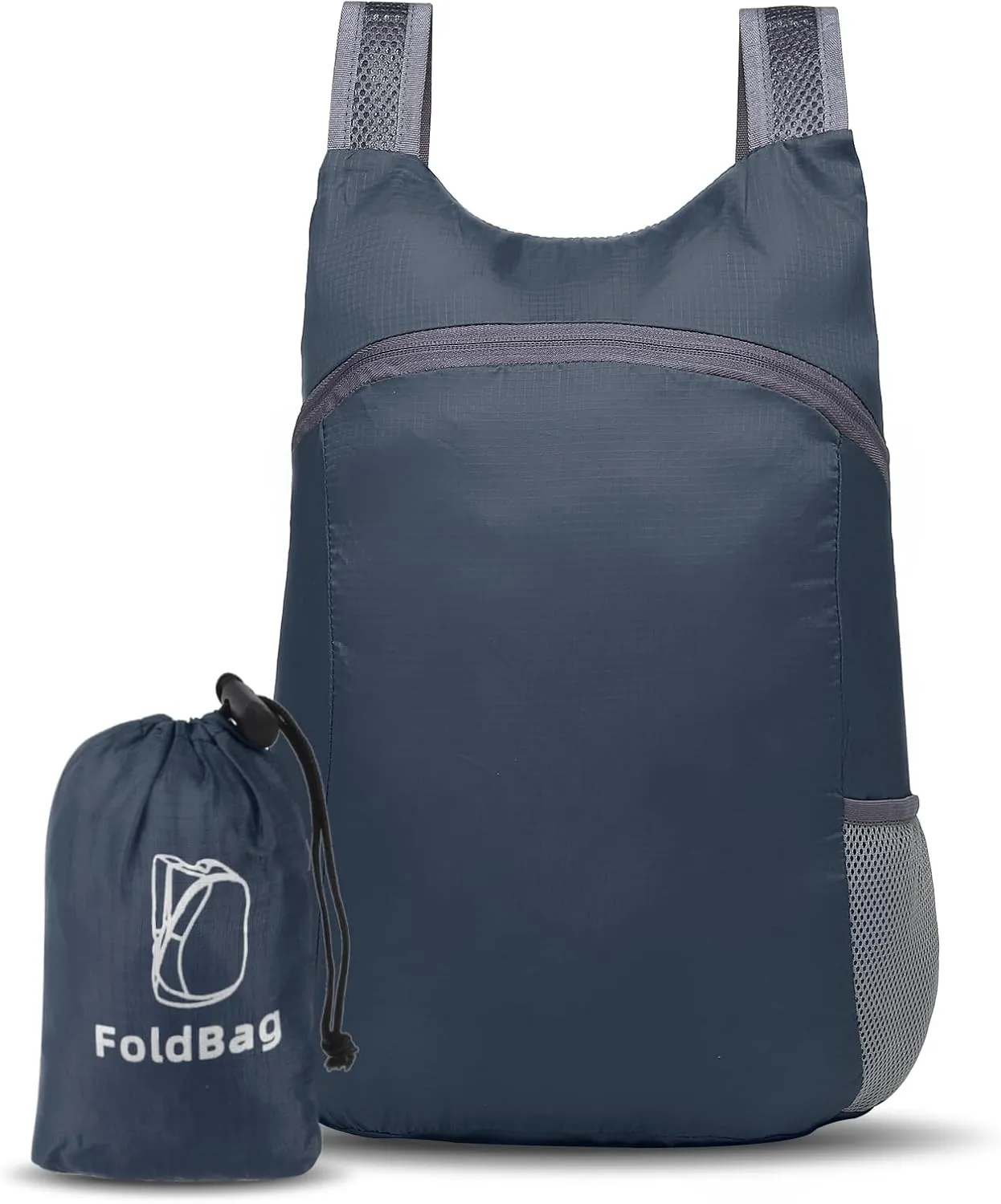 20L Ultra Hiking-Daypack Lightweight Foldable Travel Packable Backpack for Camping Cycling Outdoor, Navy Blue