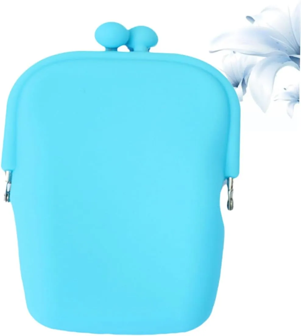 2pcs Data Line Storage Pouch Card Small Stand Coin Purse Silicone Travel Wallet Toiletry Bags for Traveling Purses Bag Travel Makeup Bags Rubber Mobile Phone Bag Mini Girl