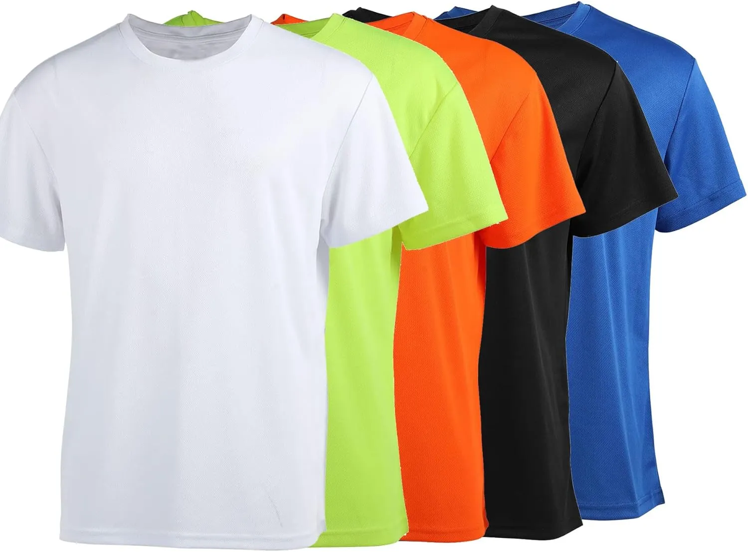 3 Pack Men's Quick Dry T Shirts Athletic Running Workout Short Sleeve Shirts for Men Active Crew Neck Tops