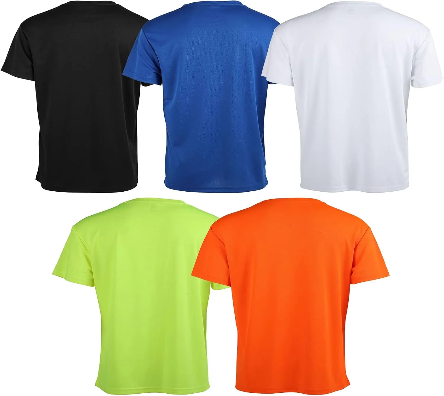 3 Pack Men's Quick Dry T Shirts Athletic Running Workout Short Sleeve Shirts for Men Active Crew Neck Tops