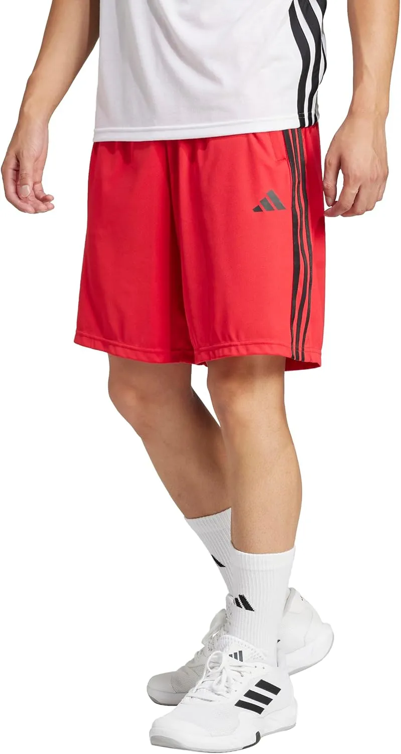 adidas Men's Train Essentials Piqu 3-Stripes Shorts