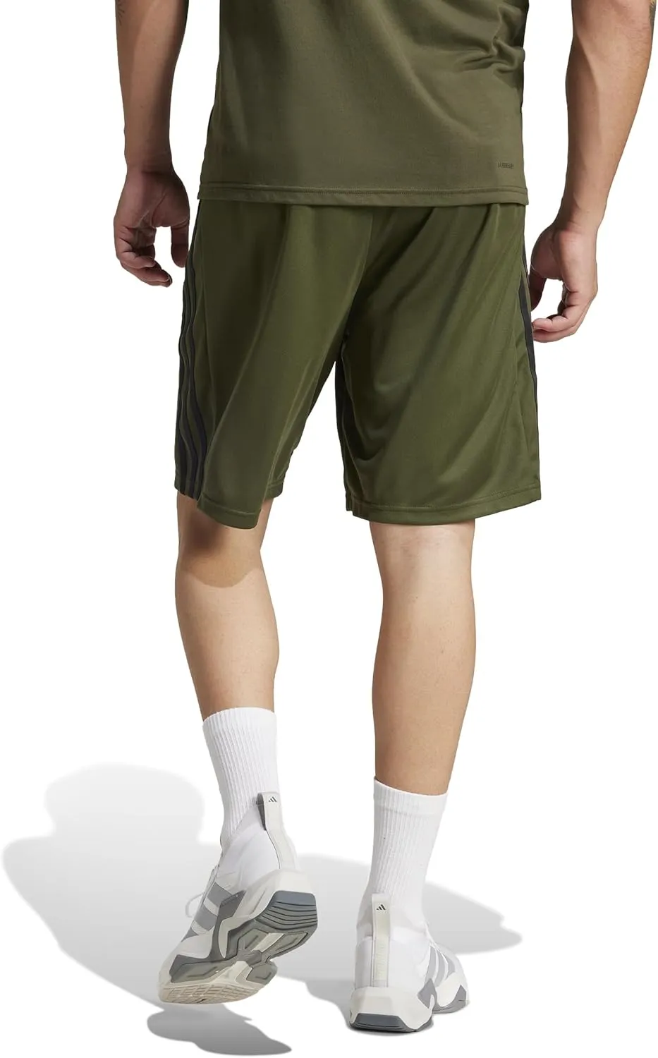 adidas Men's Train Essentials Piqu 3-Stripes Shorts