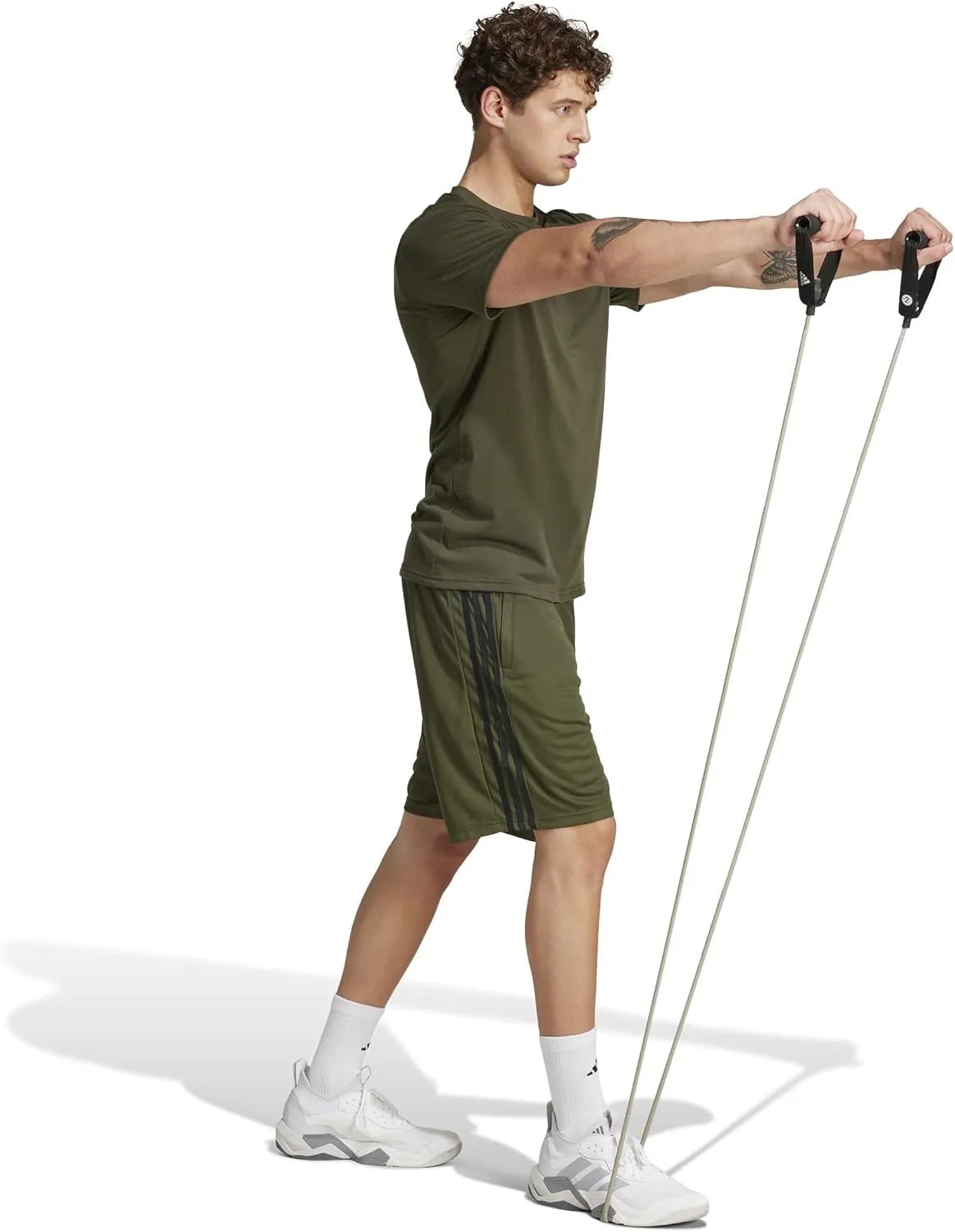 adidas Men's Train Essentials Piqu 3-Stripes Shorts