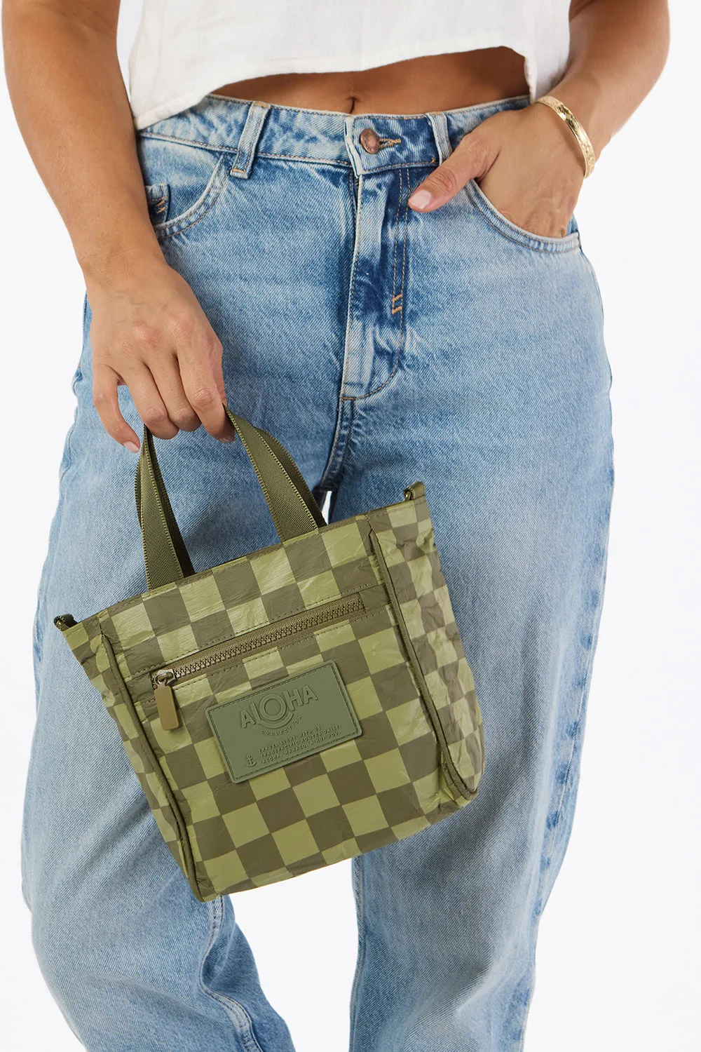 ALOHA Collection Checkmate Crossbody in Olive