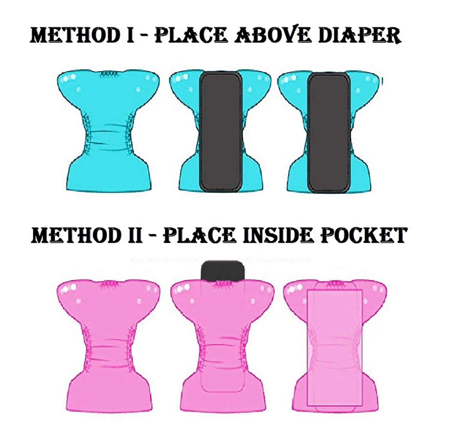 Babymoon 1 Cloth Diaper with 5Layers Grey Insert Premium Adjustable Reusable Cloth Diaper (Skull)