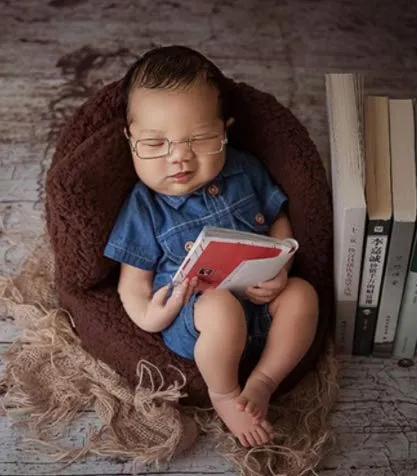 Babymoon Newborn Photography Props | Baby Photoshoot Props | Costume | Romper | Baby Props for Photoshoot | Denim Romper | Blue