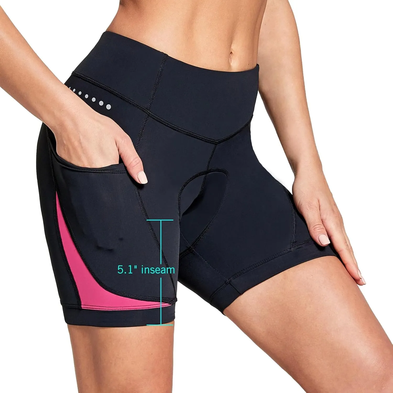baleaf 4D Padded Bike Shorts Women Cycling Underwear Gel Padding Pockets