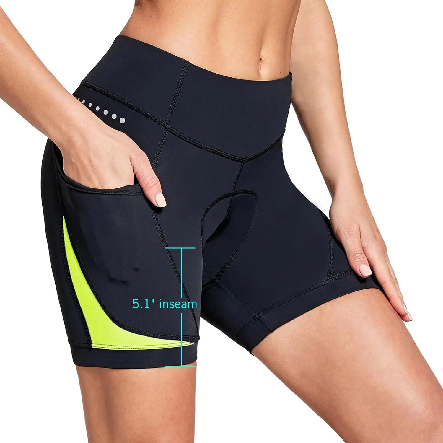 baleaf 4D Padded Bike Shorts Women Cycling Underwear Gel Padding Pockets