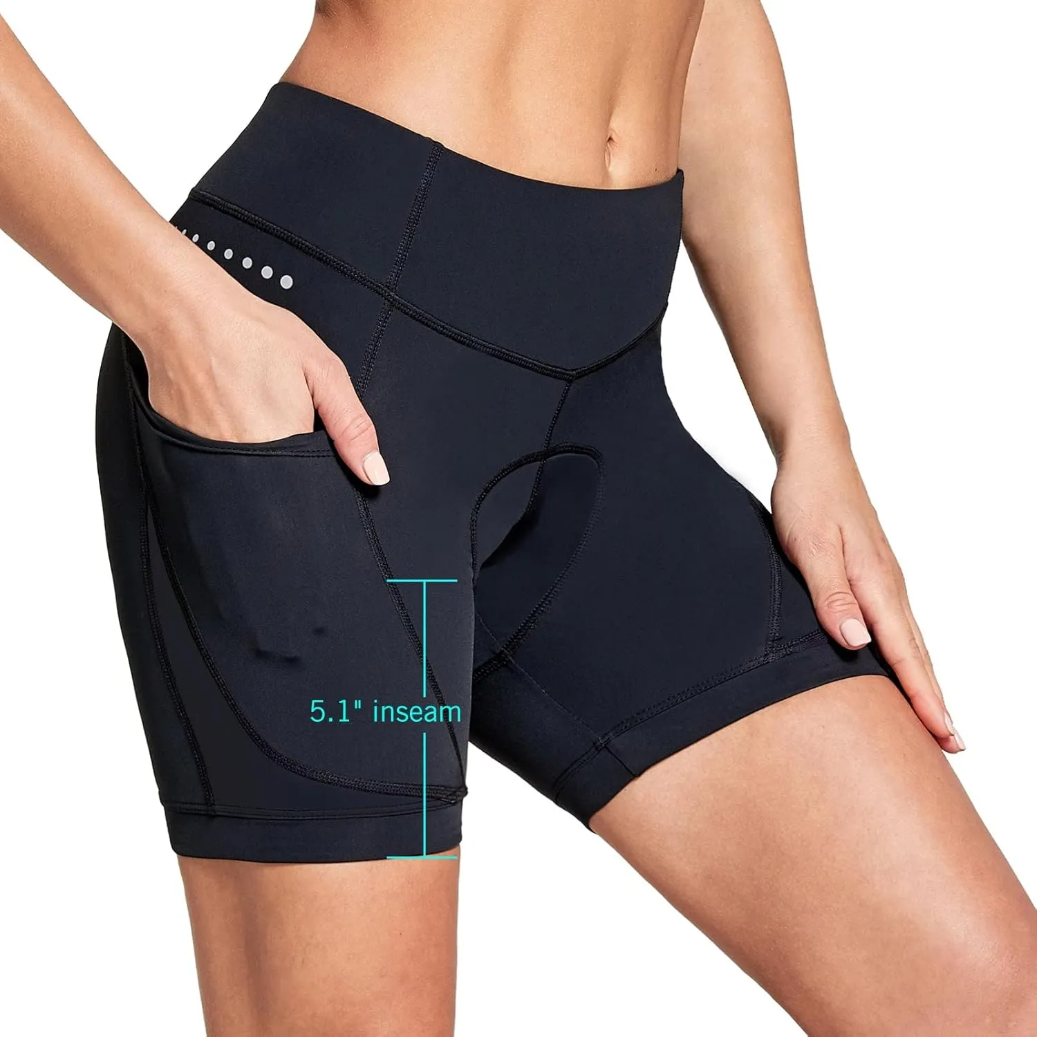 baleaf 4D Padded Bike Shorts Women Cycling Underwear Gel Padding Pockets