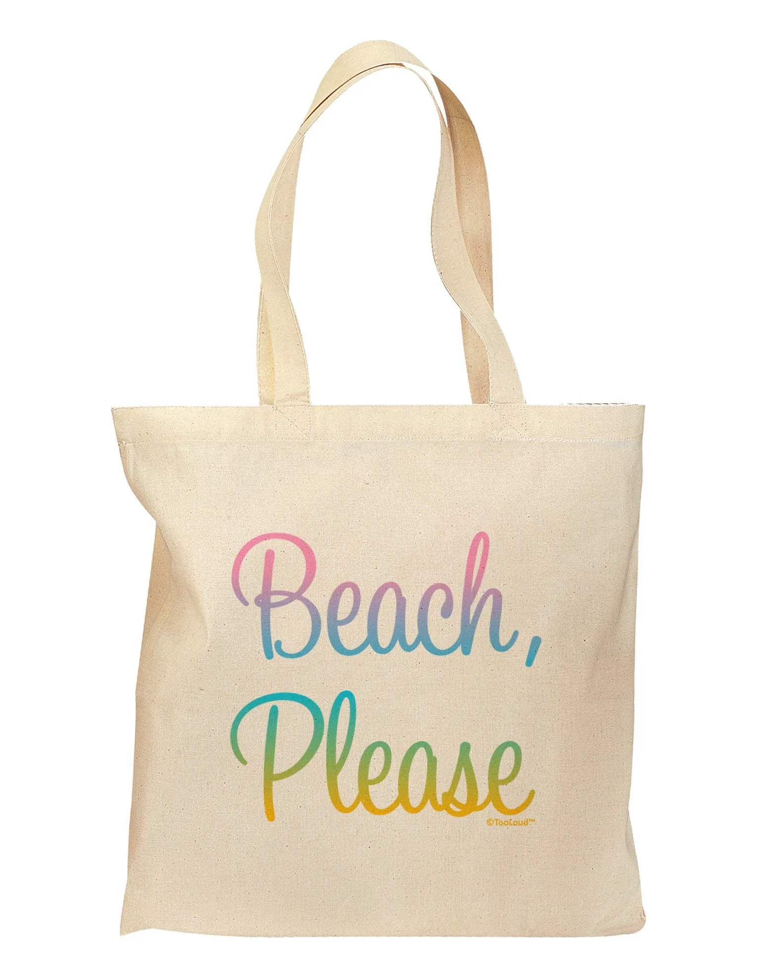 Beach Please - Summer Colors Grocery Tote Bag