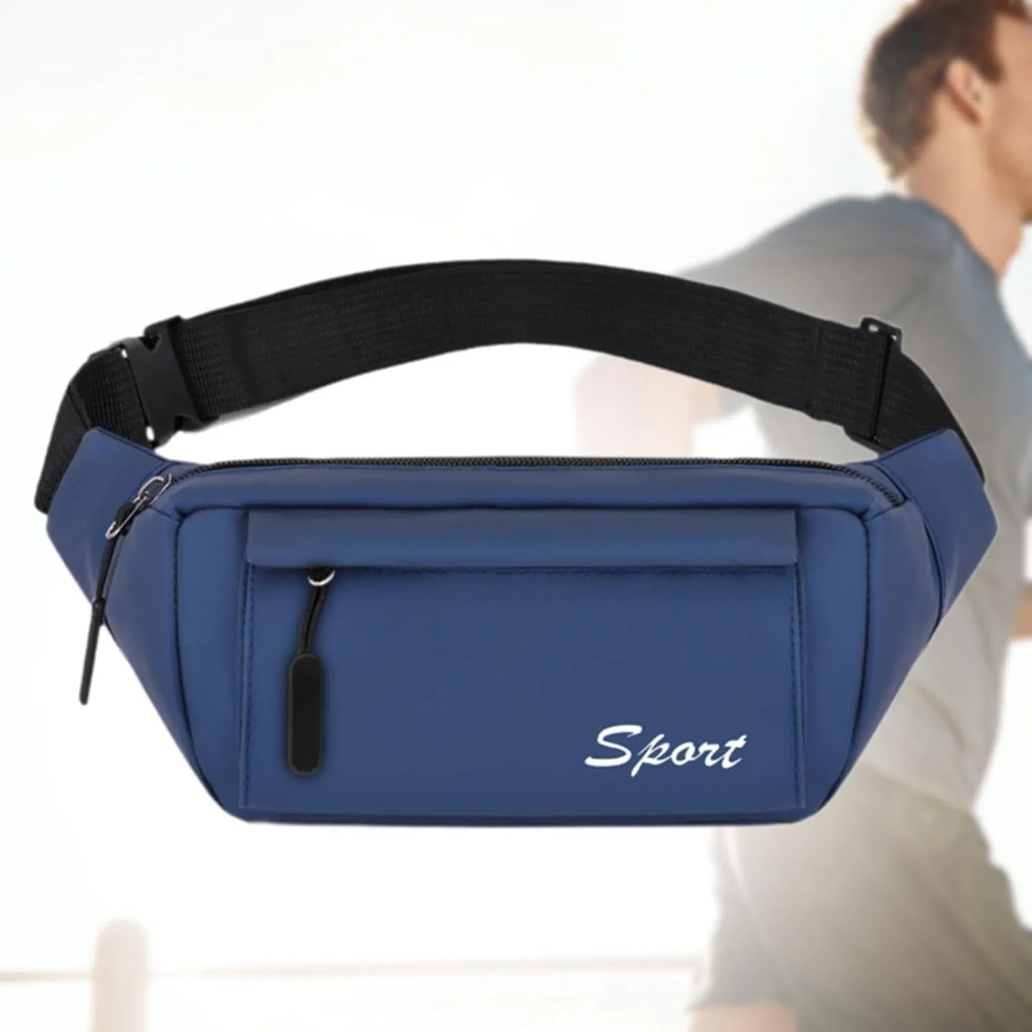 Belt Bag, Hip Bag for Running, Camping, Workout, Gym, Cycling, Blue