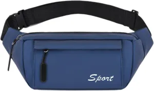 Belt Bag, Hip Bag for Running, Camping, Workout, Gym, Cycling, Blue