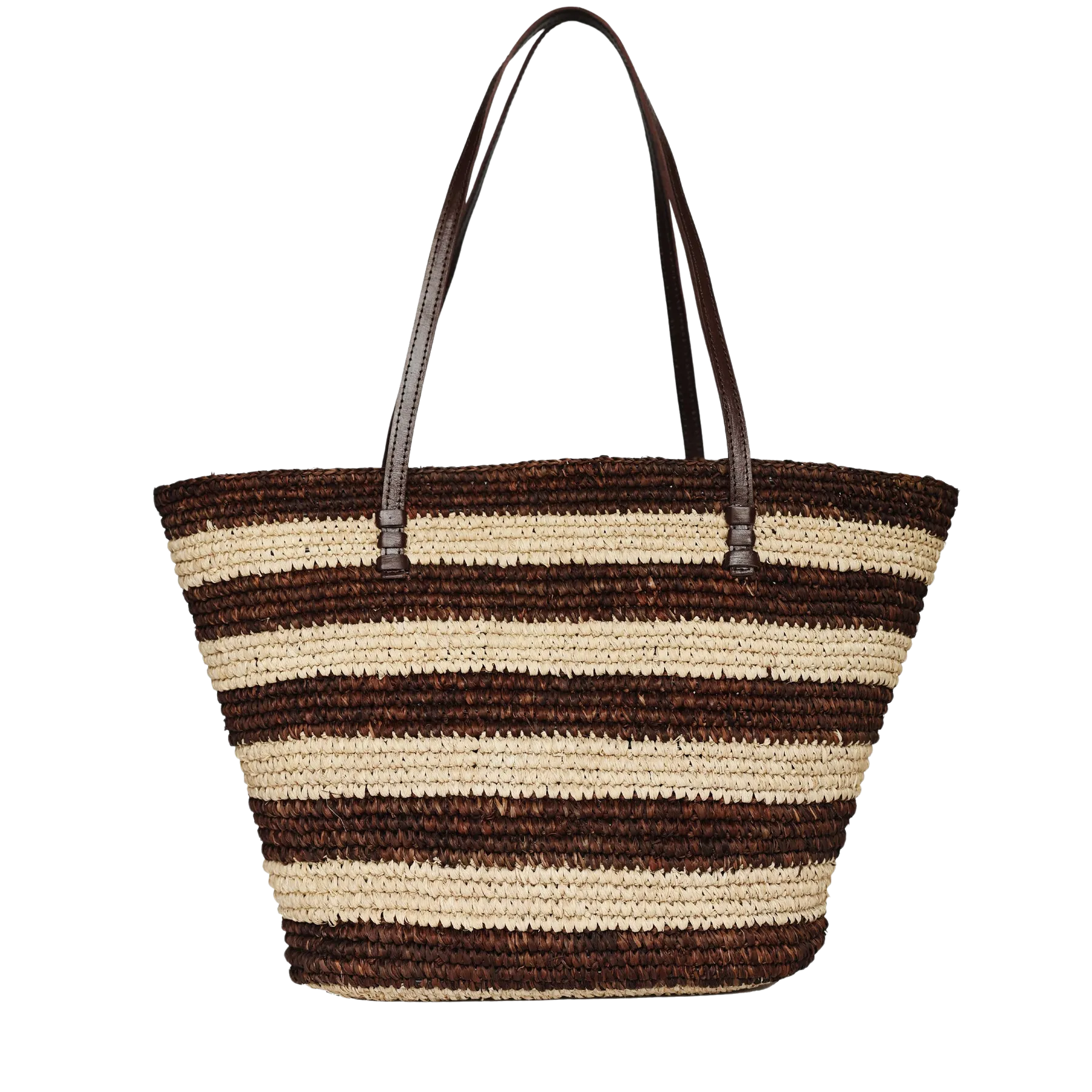 Bieno Tote in Brown Stripe