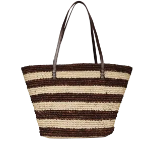 Bieno Tote in Brown Stripe