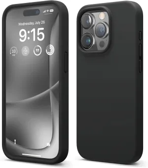 BMW Signature Liquid Silicone Case for iphone 15 Pro 6.1" Black - BMHMP15LSILBK2