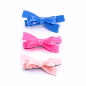 Bow Hair Clips (Set of 3) POS only