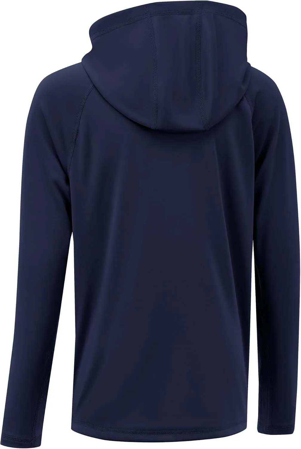 Boys Rash Guard Long Sleeve Hoodie Swim Shirt with Pocket Youth Kids UPF 50  Sun Protection Fishing Shirts Thumb Hole
