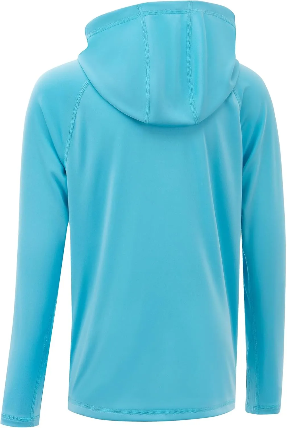 Boys Rash Guard Long Sleeve Hoodie Swim Shirt with Pocket Youth Kids UPF 50  Sun Protection Fishing Shirts Thumb Hole