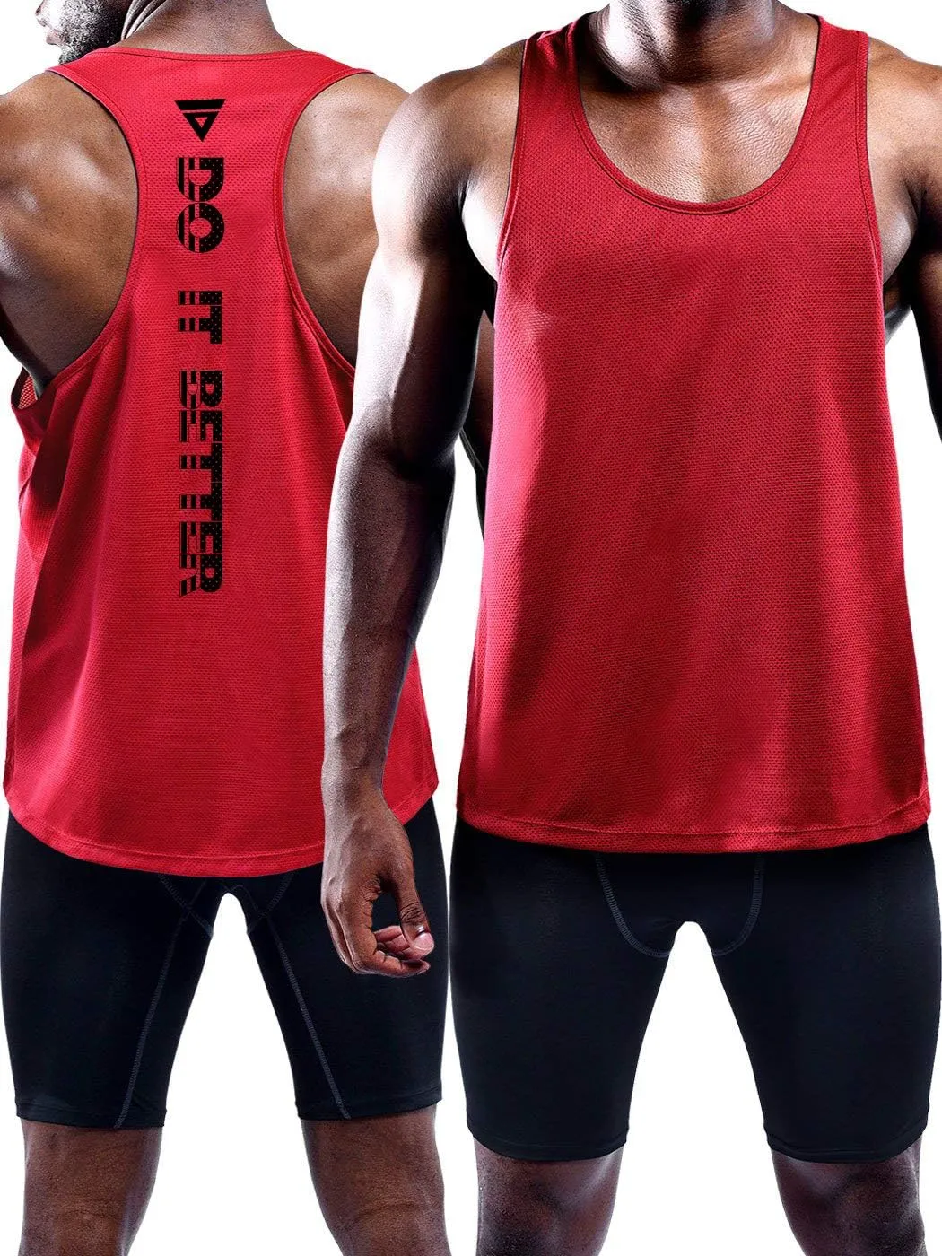 Boyzn Men's 1, 3 or 5 Pack Y-Back Workout Tank Tops, Athletic Muscle Gym Tank Tops, Fitness Bodybuilding Sleeveless T-Shirts