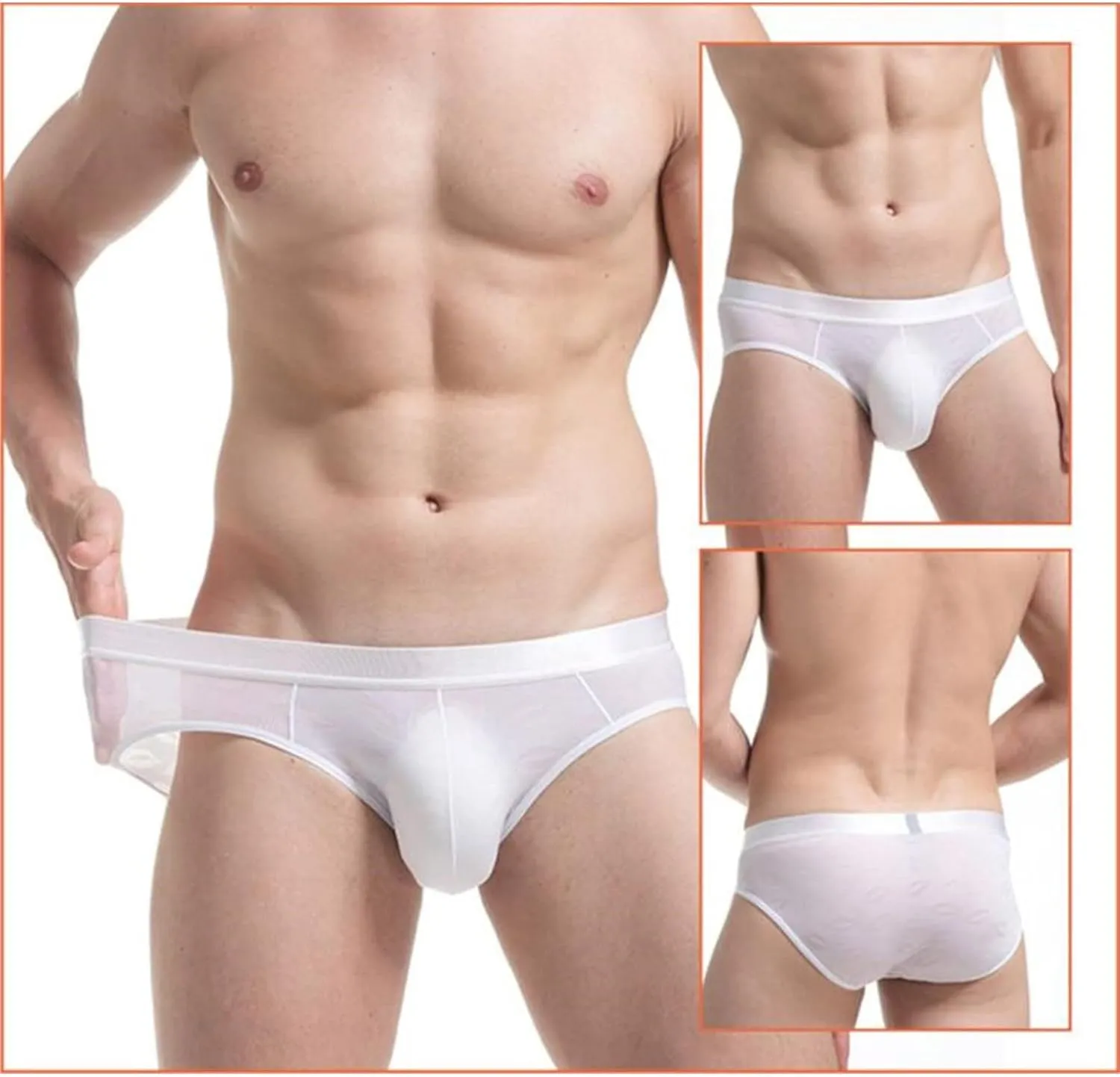 Briefs For Men Stretch Support Briefs Wide Waistband Sexy Triangle Brief Underwear