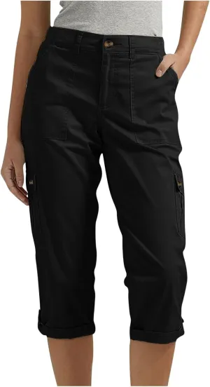 Capri Pants for Women Summer 2024 Cotton Linen Trousers with Pockets Straight Cropped Trousers Pants for Work