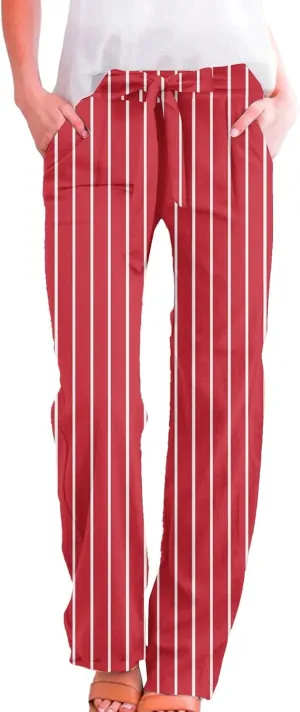 Cargo Japanese Pants for Women Cotton Linen Wide Leg Pants Casual Summer Boho Baggy Lantern Trouser with Pockets