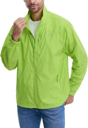 clothin Mens Lightweight Windbreaker Packable Jacket Water Resistant for Hiking Outdoor Cycling