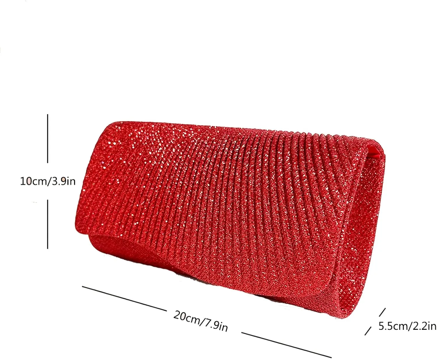 Clutch Purses for Women Sequin Envelope Evening Bag Party Prom Purse Bride Wedding Handbag with Chain
