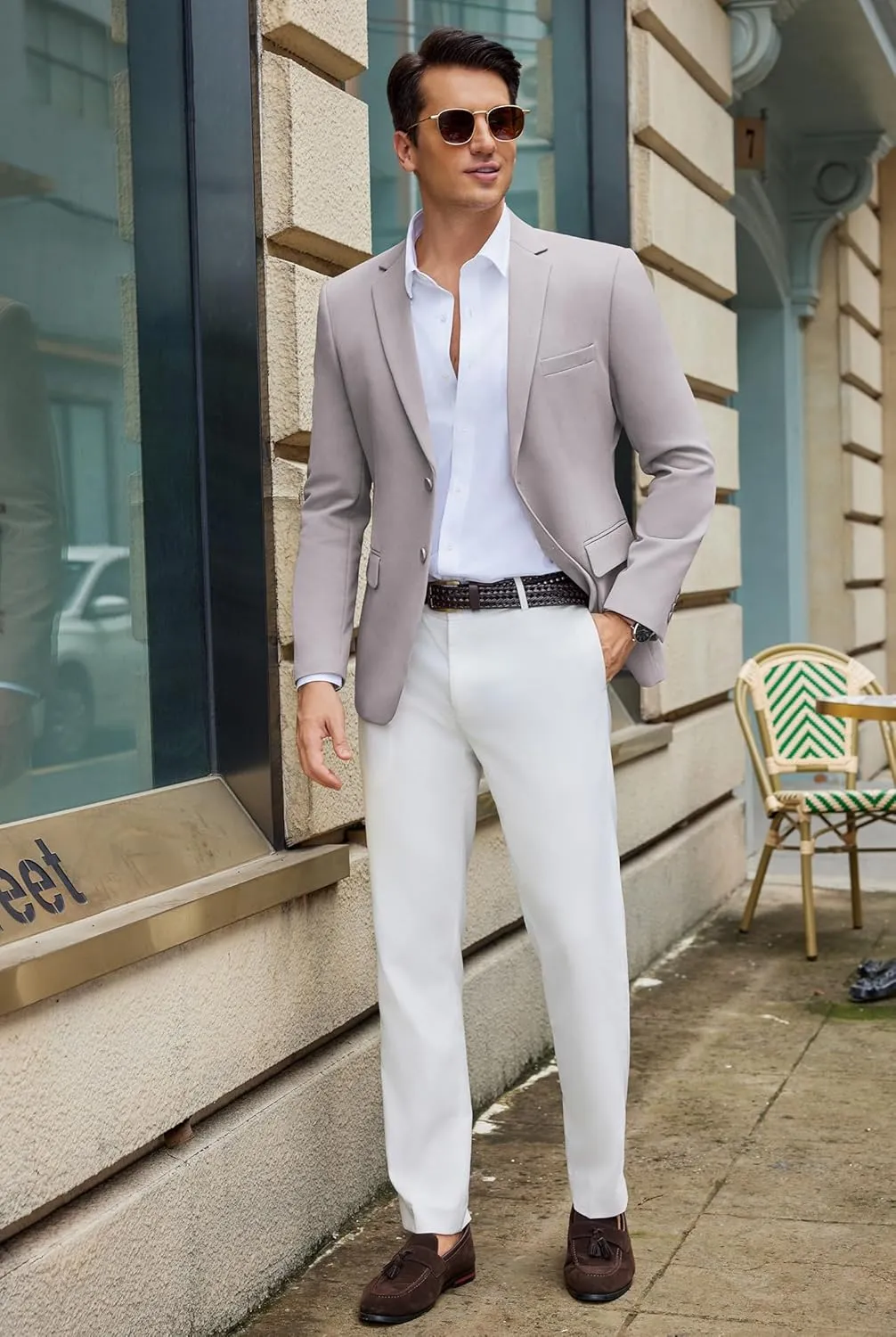 COOFANDY Men's Casual Blazer Slim Fit Lightweight Sport Coat Two Button Suit Jacket