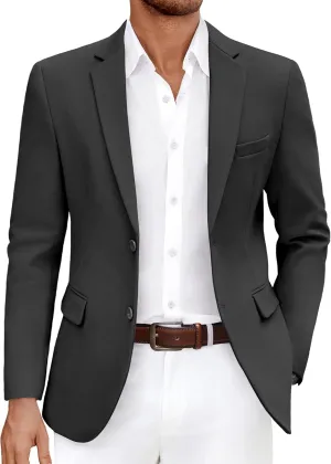 COOFANDY Men's Casual Blazer Slim Fit Lightweight Sport Coat Two Button Suit Jacket