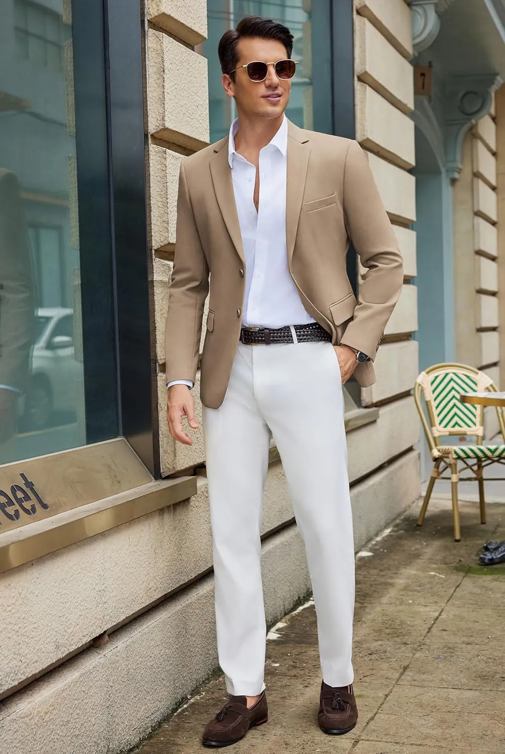COOFANDY Men's Casual Blazer Slim Fit Lightweight Sport Coat Two Button Suit Jacket