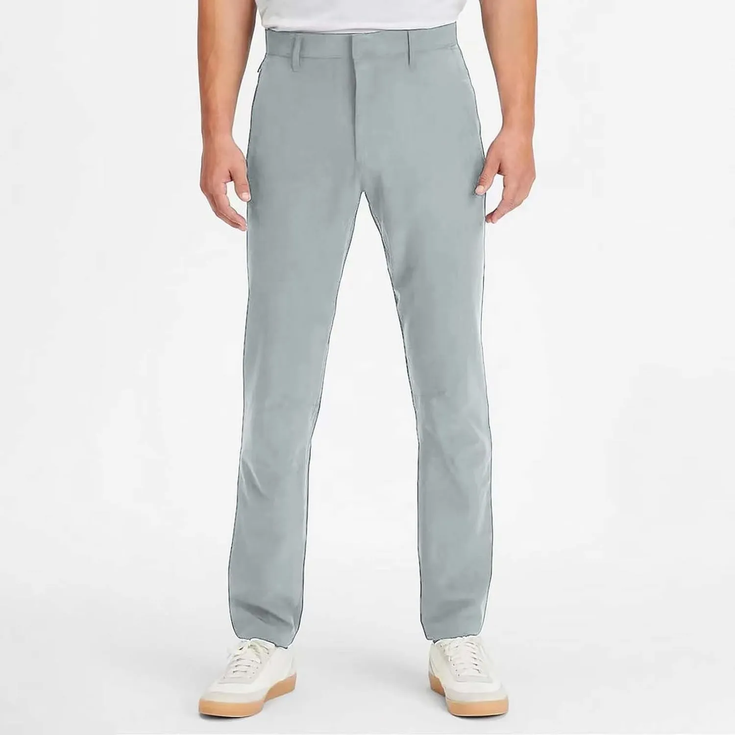CRNTCEM Summer Golf Pants for Men Straight Leg Business Casual Hiking Travel Pants Tapered Leg Flat Front Formal Dress Pants