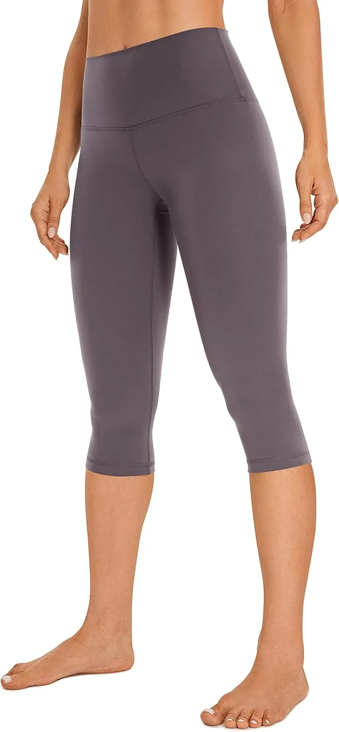CRZ YOGA Womens Butterluxe High Waisted Capris Workout Leggings 17 Inches - Lounge Buttery Soft Yoga Pants