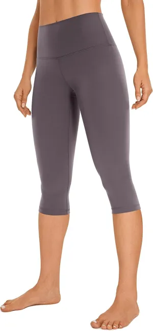 CRZ YOGA Womens Butterluxe High Waisted Capris Workout Leggings 17 Inches - Lounge Buttery Soft Yoga Pants