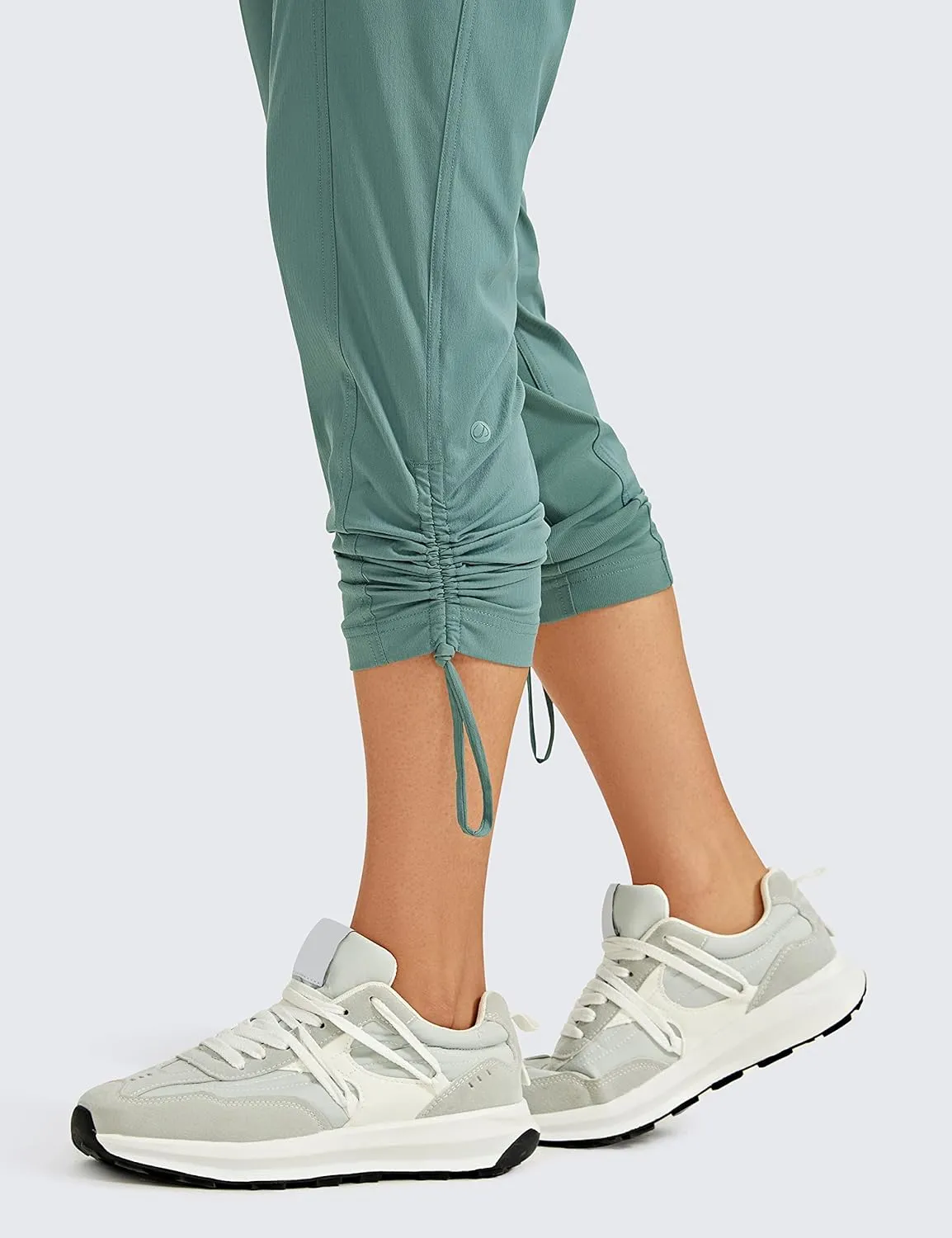 CRZ YOGA Womens Casual 7/8 Pants 25"- Lightweight Workout Outdoor Athletic Track Travel Lounge Joggers Pockets