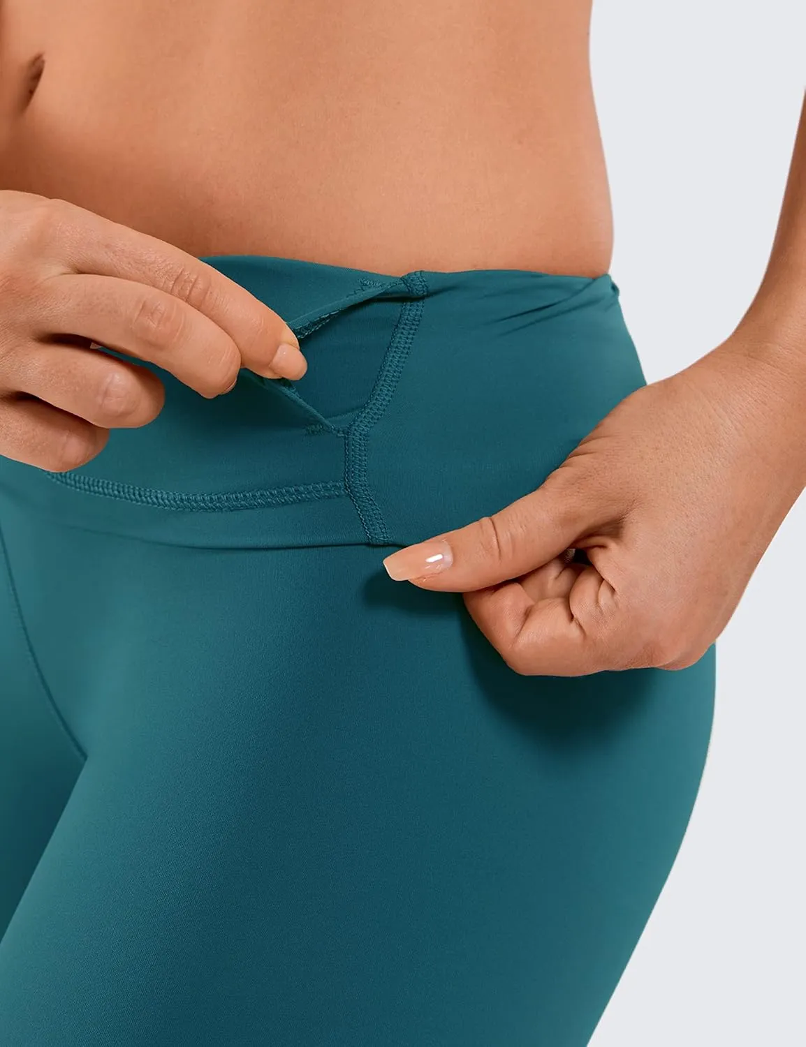 CRZ YOGA Women's Naked Feeling Biker Shorts - 8 Inches High Waisted Yoga Workout Gym Running Spandex