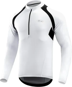 Cycling Bike Jersey for Men Short and Long Sleeve Bike Bicycle Shirts Biking Clothing Breathable Quick-Dry Shirt with Pockets