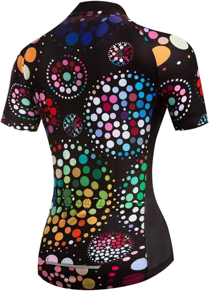 Cycling Jerseys Women,Mountain Bicycle Clothes Summer Cycling Tops Short Sleeve Riding Bike Shirts MTB Jersey Quick Dry