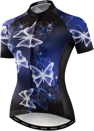 Cycling Jerseys Women,Mountain Bicycle Clothes Summer Cycling Tops Short Sleeve Riding Bike Shirts MTB Jersey Quick Dry