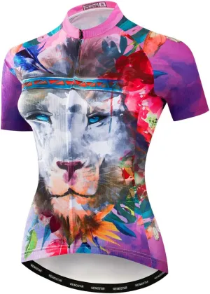 Cycling Jerseys Women,Mountain Bicycle Clothes Summer Cycling Tops Short Sleeve Riding Bike Shirts MTB Jersey Quick Dry