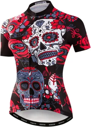 Cycling Jerseys Women,Mountain Bicycle Clothes Summer Cycling Tops Short Sleeve Riding Bike Shirts MTB Jersey Quick Dry