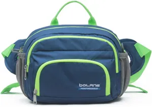cycling running nylon belt bag Waist pack hiking sport (blue)