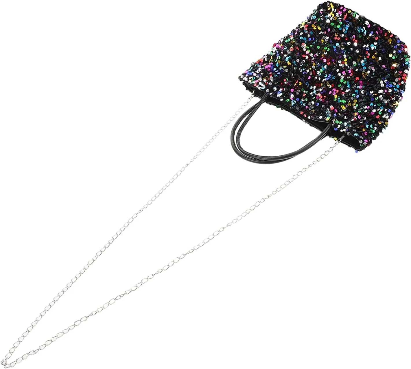 Didiseaon Fashionable Glittery Handbag for Women Mini Shoulder Bag Crossbody Purse Multi-use for Evening Wedding and Casual