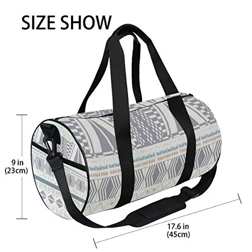 Duffel Bag Aztec Pattern Drawings Women Garment Gym Tote Bag Best Sports Bag for Boys