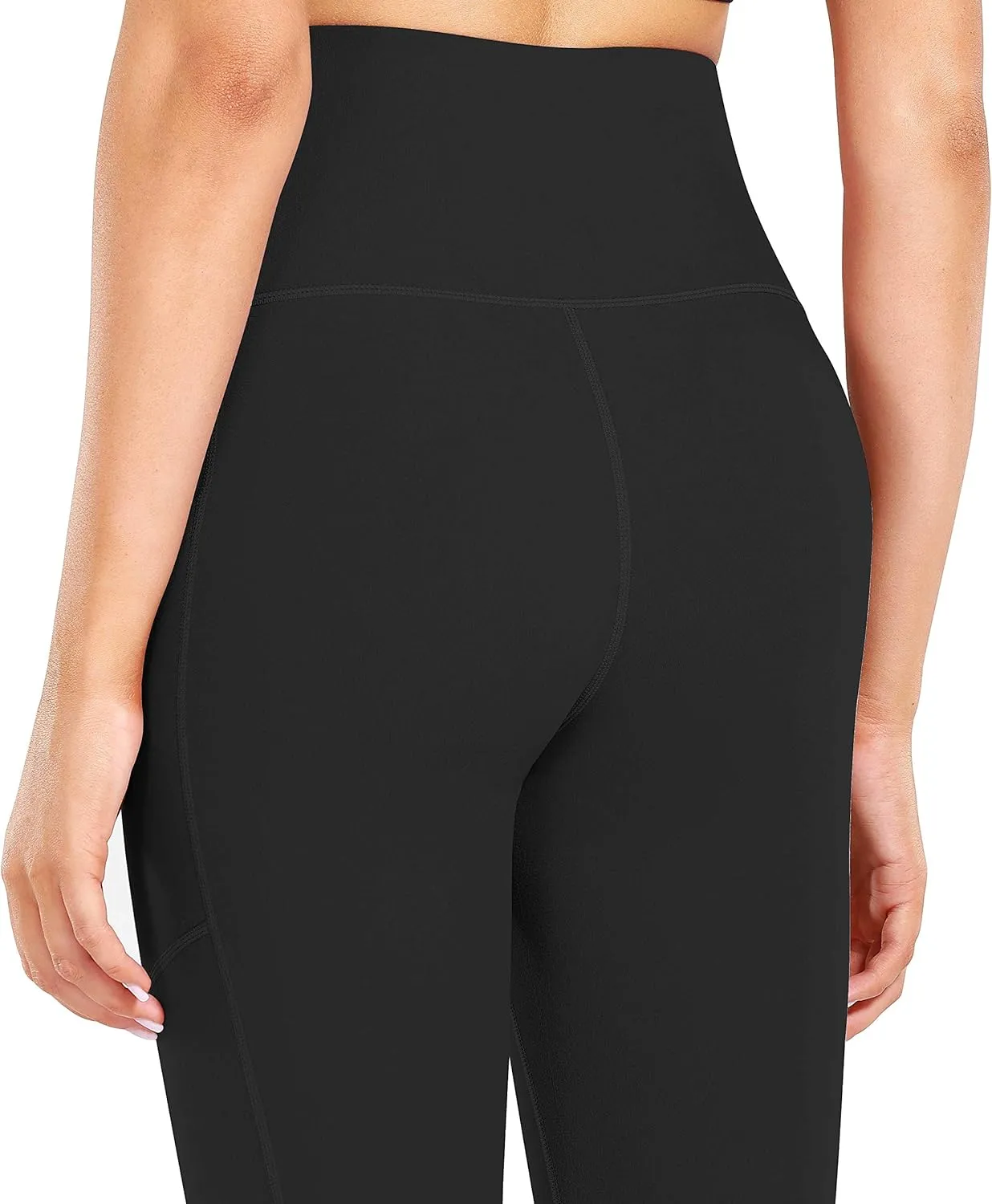 Fengbay High Waist Yoga Pants, Pocket Yoga Pants Tummy Control Workout Running 4 Way Stretch Yoga Leggings