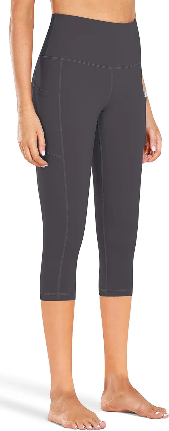 Fengbay High Waist Yoga Pants, Pocket Yoga Pants Tummy Control Workout Running 4 Way Stretch Yoga Leggings