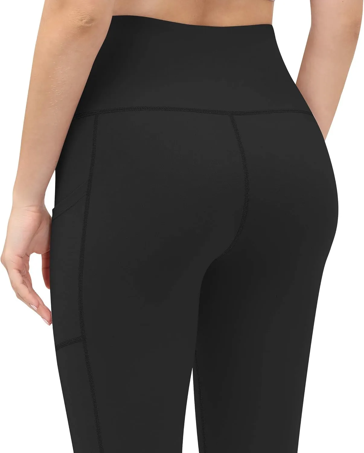 Fengbay High Waist Yoga Pants, Pocket Yoga Pants Tummy Control Workout Running 4 Way Stretch Yoga Leggings